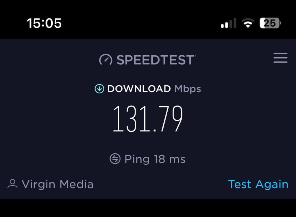 TP Link Deco X20 Speed test